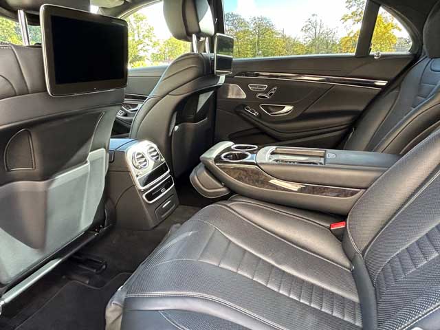 bea cars - interior of mercedes S-Class for your prom