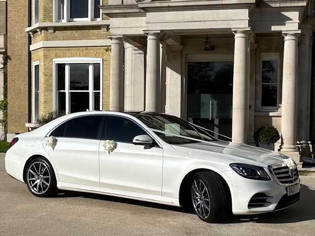 bea cars mercedes S class ready for wedding